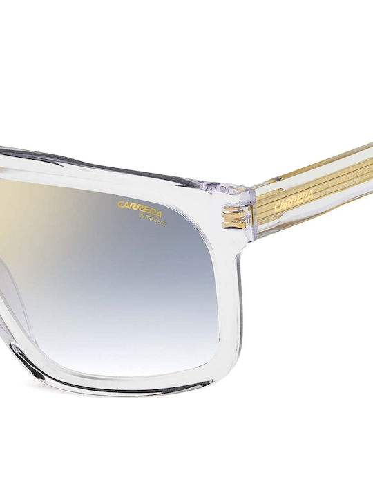 Carrera Unisex Sunglasses with Transparent Horn-Rimmed Frame and Grey Lenses 1061/S 900/1V