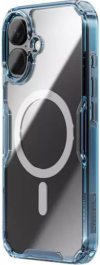 Nillkin Nature Tpu Pro Magnetic Umschlag Rückseite Silikon Blau (iPhone 16)
