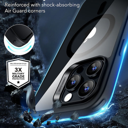 ESR Classic Hybrid Halolock Umschlag Rückseite Silikon / Kunststoff 0.7mm Transparent (iPhone 17 Pro Max / iPhone 17 Pro / iPhone 16 Pro Max)