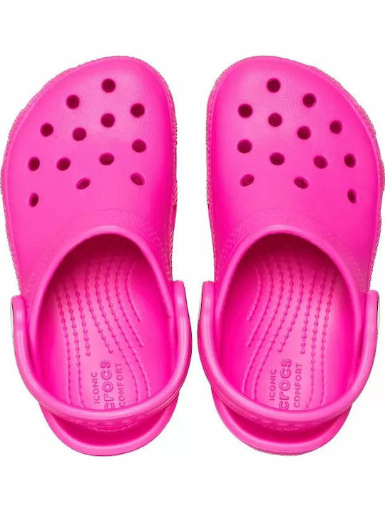 Classic Clog T Children's Anatomical Beach Shoes Fuchsia