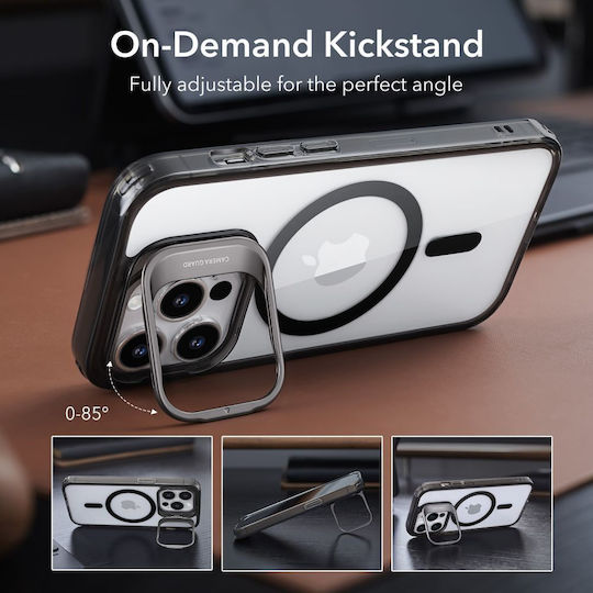 ESR Classic Kickstand Back Cover Silicon 1.3mm Magnetic Transparent (iPhone 14 Pro)