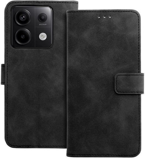Tender Книга Изкуствена кожа Черен (Redmi Note 13 Pro 5G / Poco X6)