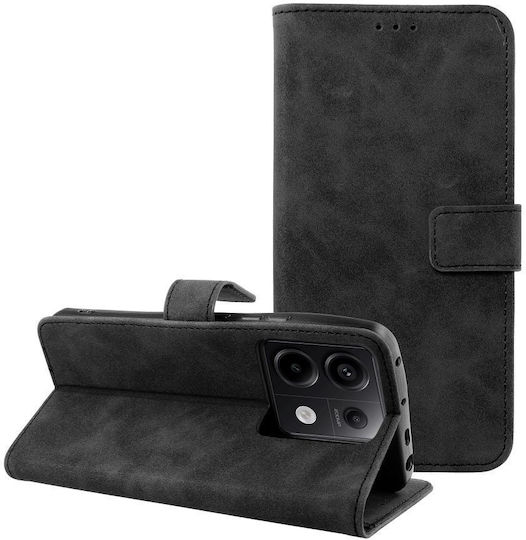 Tender Книга Изкуствена кожа Черен (Redmi Note 13 Pro 5G / Poco X6)