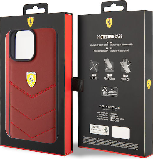 Ferrari Back Cover Plastic Red (iPhone 15 Pro Max)
