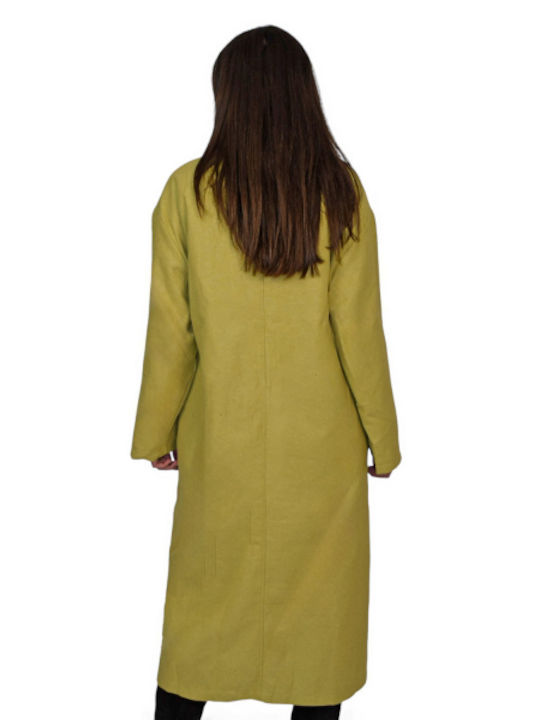 Morena Spain Women's Long Coat light green