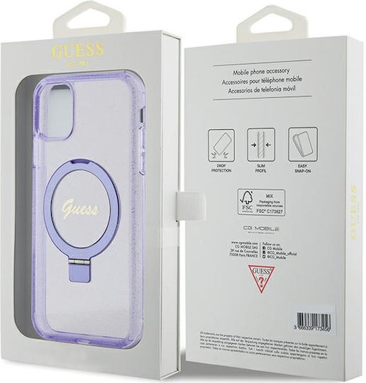 Guess Back Cover Πλαστικό Μωβ (iPhone XR)