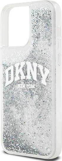 DKNY Liquid Back Cover Plastic / Silicon Alb (iPhone 15 Pro)