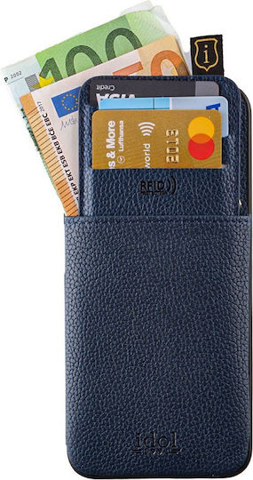 Idol 1991 Anti-rfid Wallet Δερμάτινο / Σιλικόνης / Δερματίνης Μπλε (iPhone 16 Pro)