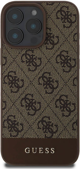 Guess Back Cover Synthetic Leather Brown (iPhone 16 Pro Max, Guess)