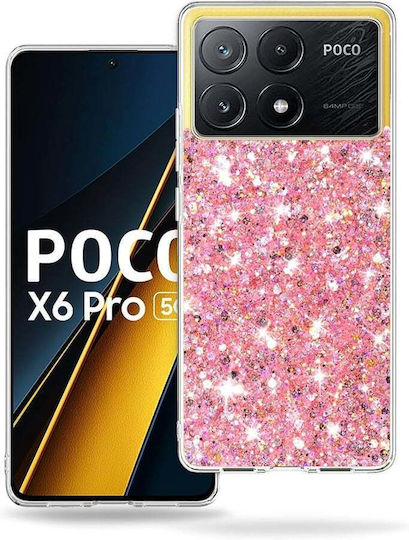 Techsuit Задна корица Силикон Розов (Poco X6 Pro)