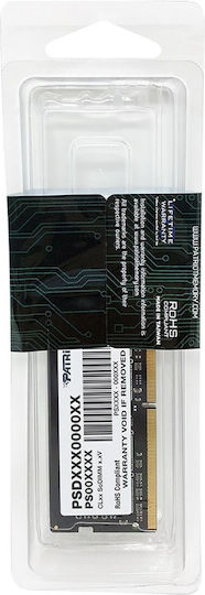 Patriot Signature Line DDR4 with Module 1x8GB and Speed 2666 for Laptop