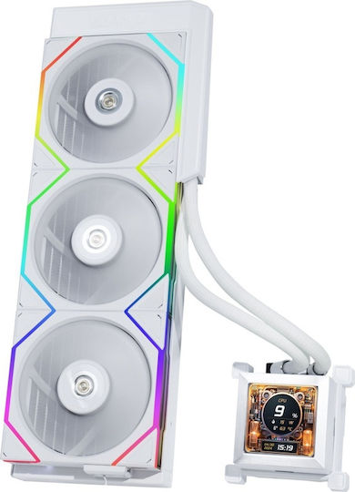Lian Li Hydroshift LCD 360 TL Wasserkühlung AIO CPU mit 3 Lüfterabmessungen 120mm Weiße