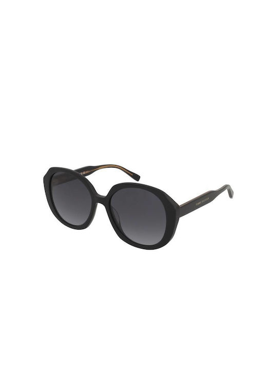 Tommy Hilfiger Women's Sunglasses with Black Plastic Frame and Black Gradient Lens TH2106/S 807/9O