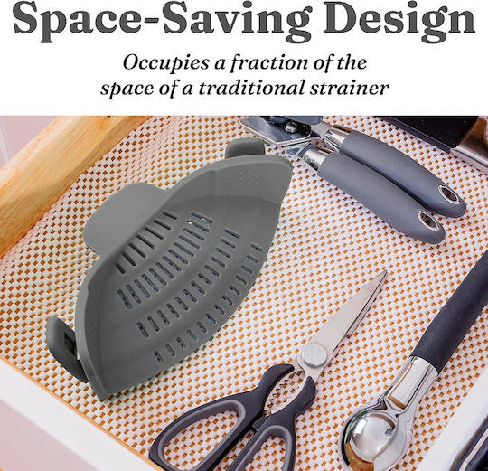 Silicone Strainer Grip Suitable Pots Bowls Pans Useful Pasta Spaghetti Meat