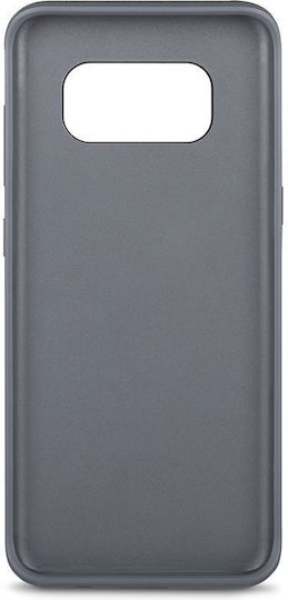 Moshi Napa Umschlag Rückseite Leder Schwarz (Galaxy S8+)