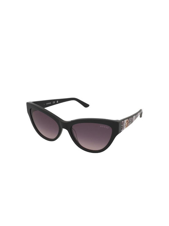 Guess Women's Sunglasses with Black Plastic Frame and Purple Gradient Lens GU00112 01B