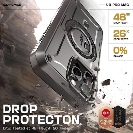 Supcase Unicorn Beetle Pro Mag Back Cover Plastic / Silicone 2mm Black (iPhone 16 Pro)