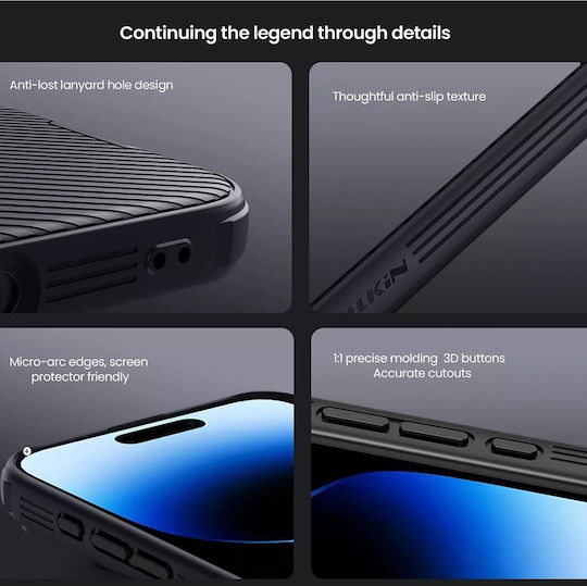 Nillkin Camshield Back Cover Σιλικόνης / Πλαστικό Πράσινο (iPhone 16 Plus)