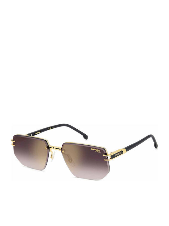 Carrera Unisex Sunglasses with Gold Metal Frame and Pink Gradient Lens 1070/S I46/YK