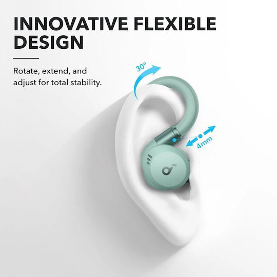 Soundcore by Anker Sport X20 In-ear Bluetooth Handsfree Earphones with Sweat Resistance and Charging Case Green