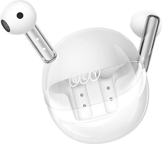 QCY Ailypods Clear In-ear Bluetooth Handsfree Earphones with Charging Case White