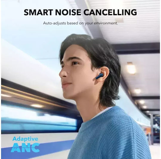 Soundcore by Anker P40i In-ear Bluetooth Handsfree Earphones with Sweat Resistance and Charging Case Blue
