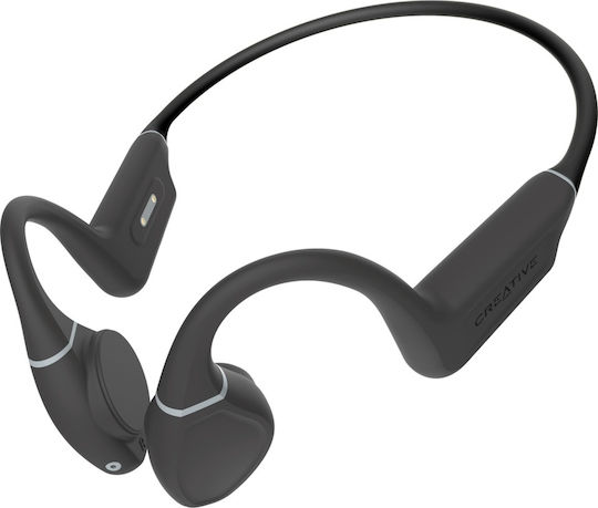 Creative Outlier Free+ Bone Conduction Bluetooth Handsfree Ακουστικά με Αντοχή στον Ιδρώτα Μαύρα