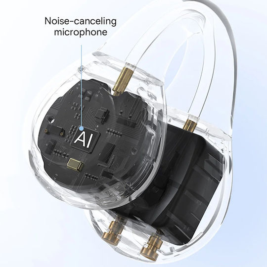 Baseus AirGo AS01 Offenes Ohr Bluetooth-Freisprecheinrichtung Kopfhörer mit Ladeetui Schwarz