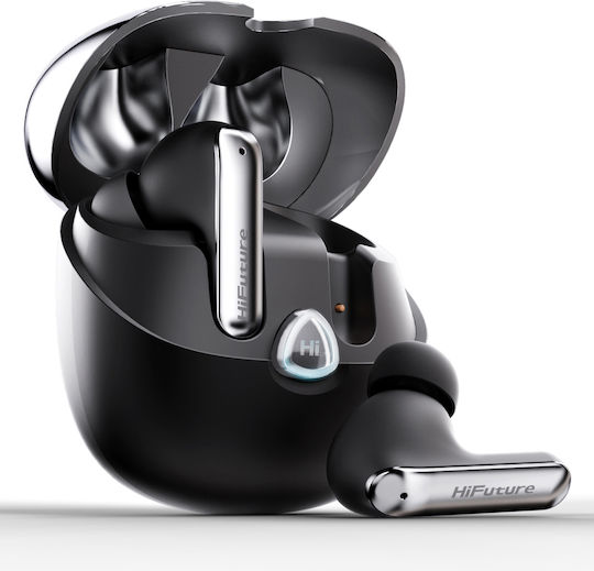 HiFuture Sonicair In-ear Bluetooth Handsfree Ακουστικά με Αντοχή στον Ιδρώτα και Θήκη Φόρτισης Μαύρα