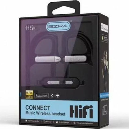 Ezra BW04 In-ear Bluetooth Handsfree Ακουστικά Γκρι
