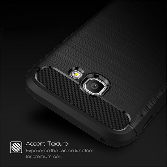Techsuit Carbon Задна корица Силикон Черен (Galaxy A5 2017)