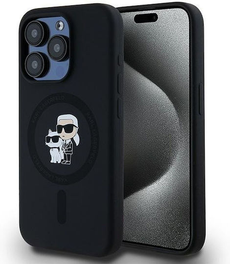 Karl Lagerfeld Back Cover Plastic / Silicone Black (iPhone 15 Pro)