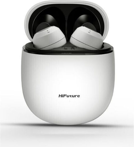 HiFuture Olymbuds3 Bluetooth Handsfree Earphones with Charging Case White