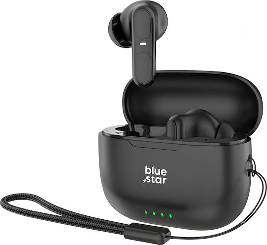 Blue Star BK31 In-ear Bluetooth Handsfree Căști cu Carcasă de Încărcare Negru