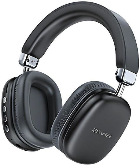Awei AT7 Ασύρματα Bluetooth On Ear Ακουστικά με 20 ώρες Λειτουργίας Μαύρα