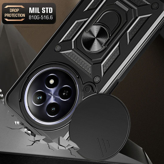 Techsuit Camshield Back Cover Σιλικόνης / Πλαστικό Μαύρο (Realme 12+)