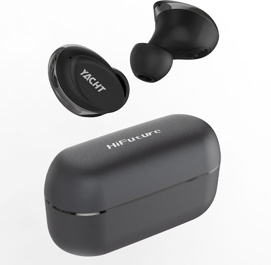 HiFuture YACHT In-ear Bluetooth Handsfree Căști cu Rezistență la Transpirație și Carcasă de Încărcare Negru