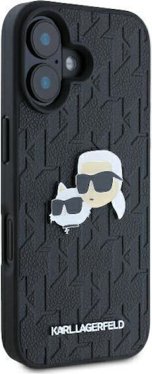 Karl Lagerfeld Umschlag Rückseite Kunststoff Schwarz (iPhone 16)