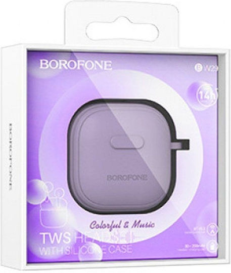 Borofone BW29 Ohrstöpsel Bluetooth-Freisprecheinrichtung Kopfhörer mit Ladeetui Lila
