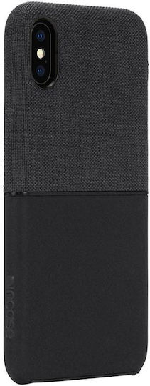 Incase Back Cover Σιλικόνης / Πλαστικό / Υφασμάτινο Μαύρο (iPhone XS Max)