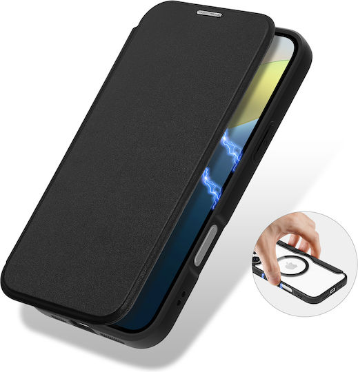 Dux Ducis Skin X Pro Book Δερματίνης Μαύρο (iPhone 16)