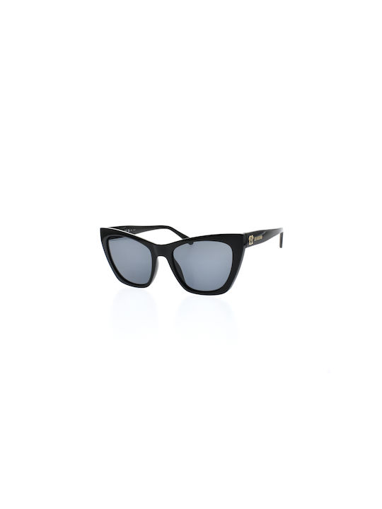 Moschino Women's Sunglasses with Black Plastic Frame and Black Lens MOL070/S 807/IR