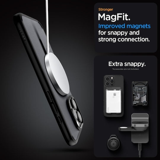 Spigen Ultra Hybrid MagFit Back Cover Πλαστικό 1.2mm Frost Black (iPhone 16 Pro Max)