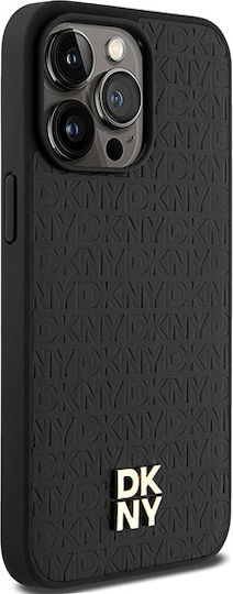 Θήκη Dkny Pu Leather Repeat Pattern Stack Logo Magsafe Case Apple Iphone 15 Pro Max 6.7" Black