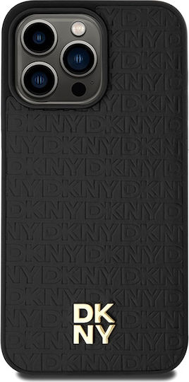 Θήκη Dkny Pu Leather Repeat Pattern Stack Logo Magsafe Case Apple Iphone 15 Pro Max 6.7" Black