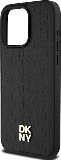 Θήκη Dkny Pu Leather Repeat Pattern Stack Logo Magsafe Case Apple Iphone 15 Pro Max 6.7" Black