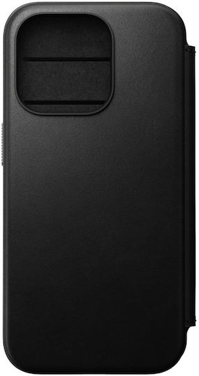 Nomad Back Cover Δερμάτινο 2mm Μαύρο (iPhone 15 Pro)