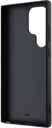 Karl Lagerfeld Ikonik Umschlag Rückseite Silikon Schwarz (Galaxy S24 Ultra)