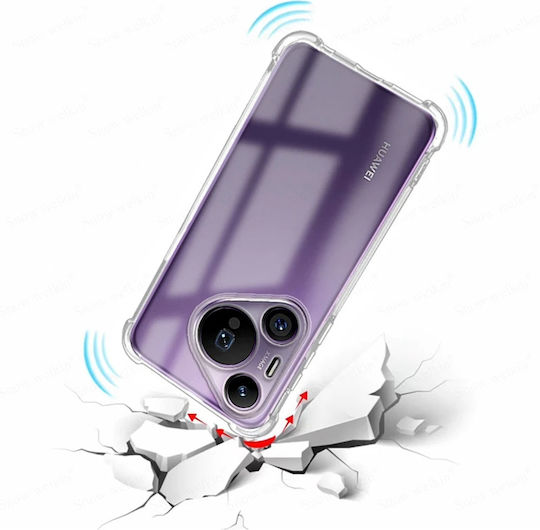 Techsuit Shockproof Clear Back Cover Σιλικόνης Διάφανο (Huawei Pura 70 Pro)