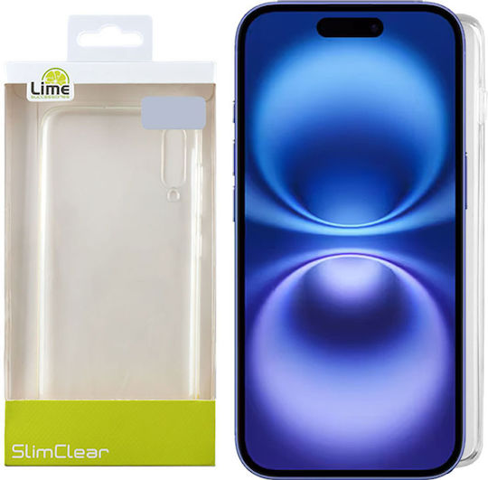 Lime Slimclear Back Cover Σιλικόνης Διάφανο (iPhone 16 Plus)